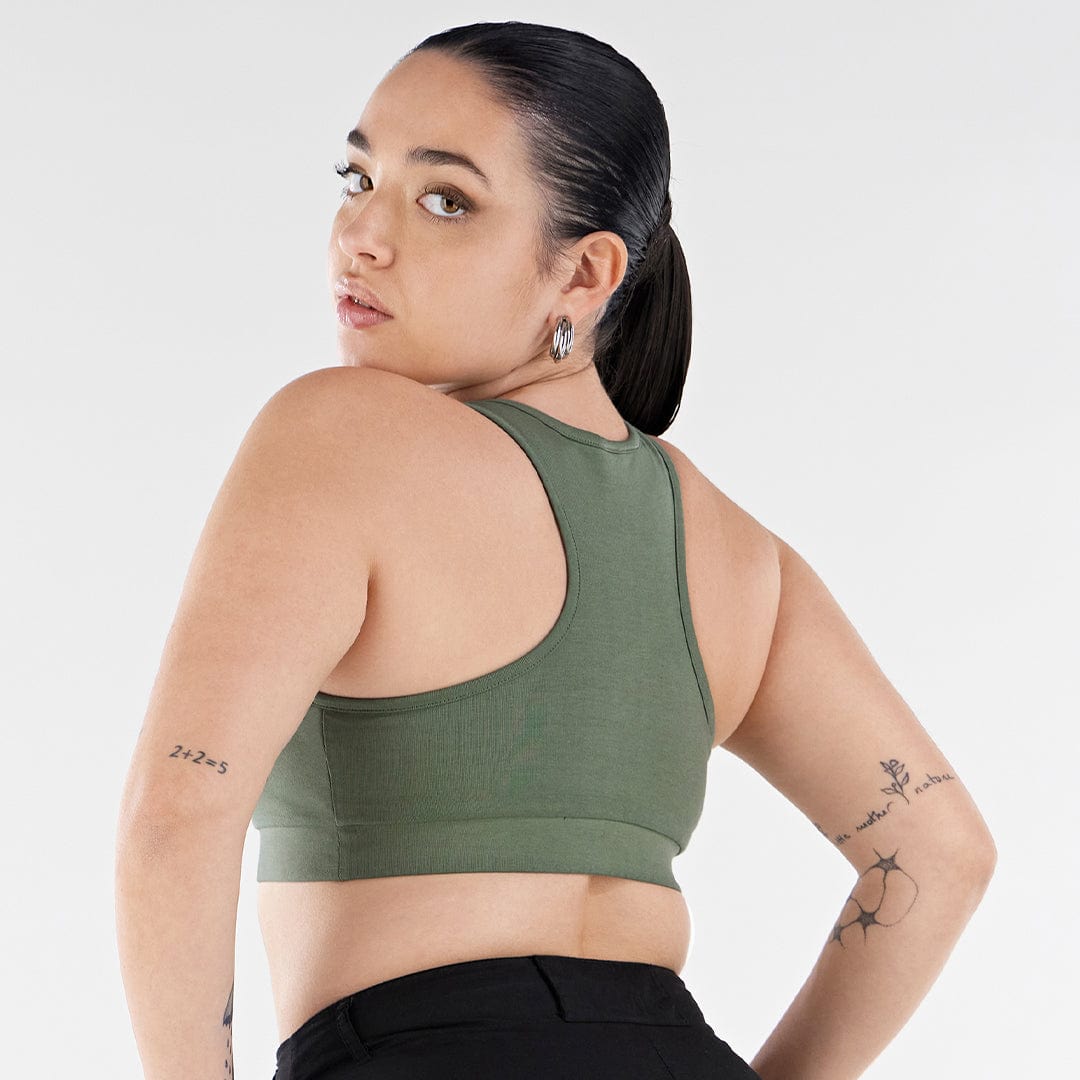 Crop Top - Military Green