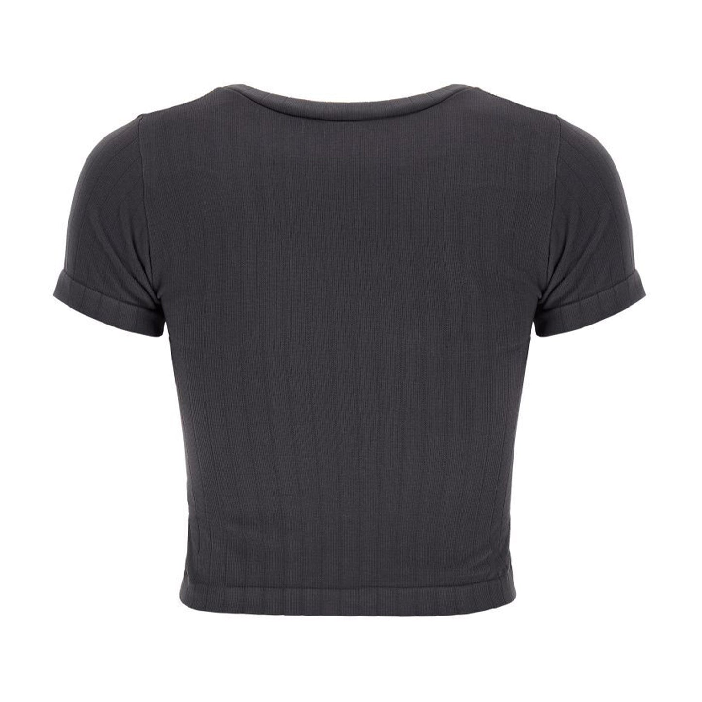 Ribbed T Shirt - Charcoal