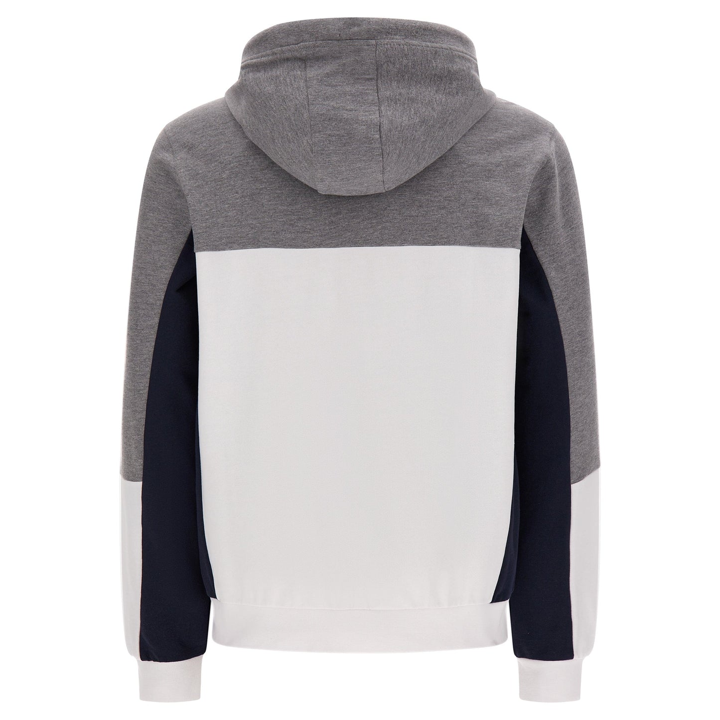 Men's Zip Up Hoodie - Grey + White