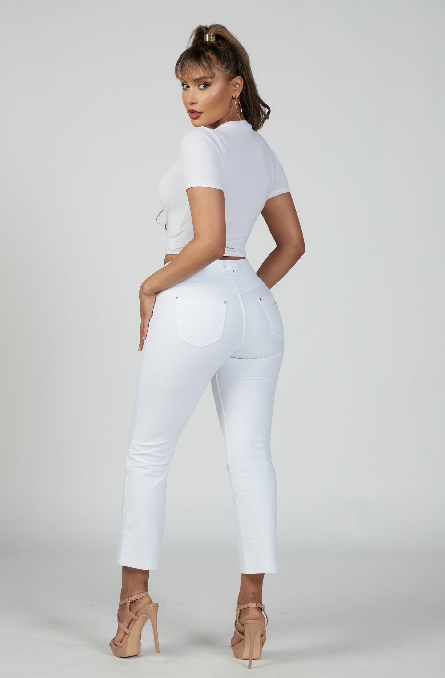 N.O.W® Denim - High Waisted - Kick Flare - White