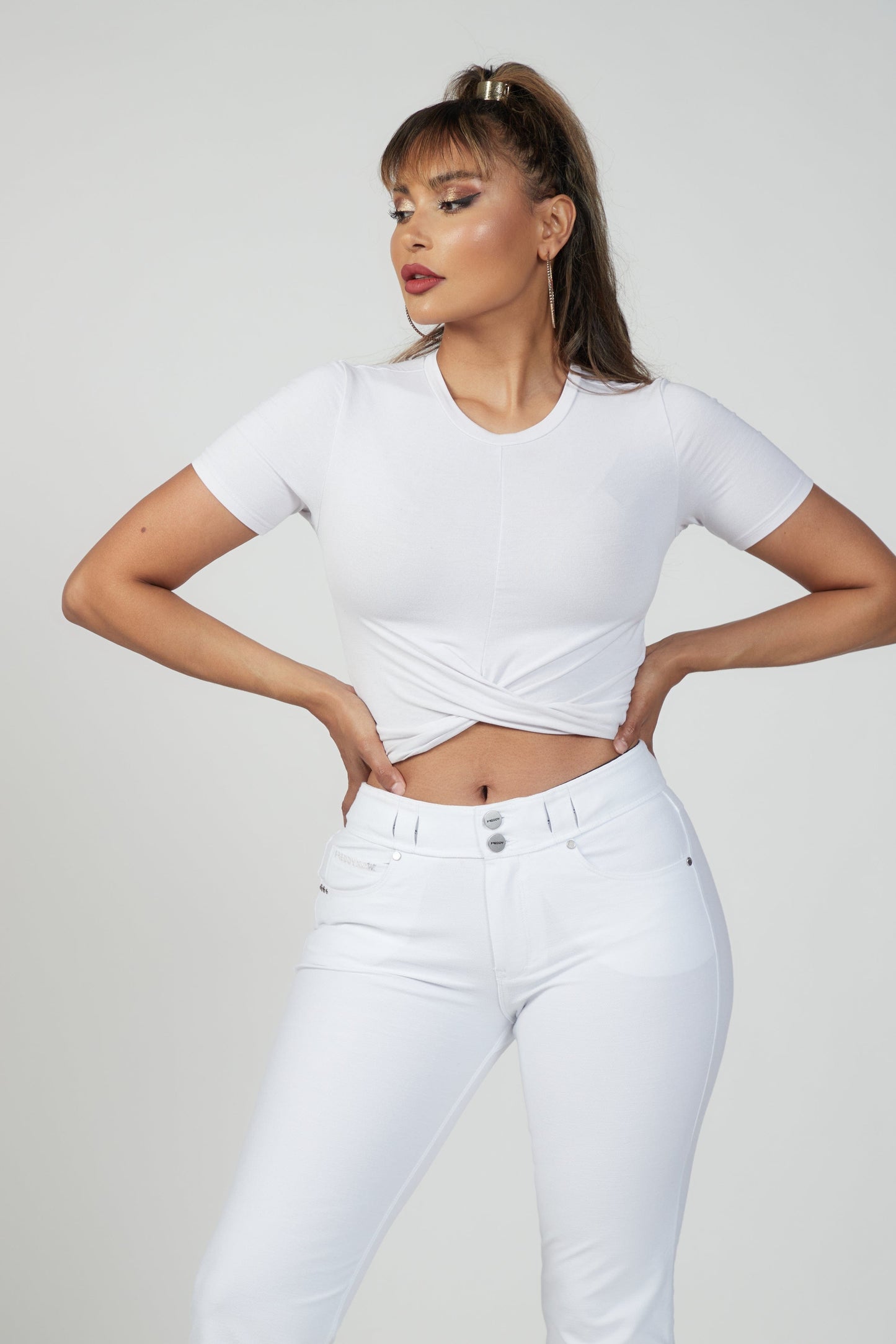 N.O.W® Denim - High Waisted - Kick Flare - White