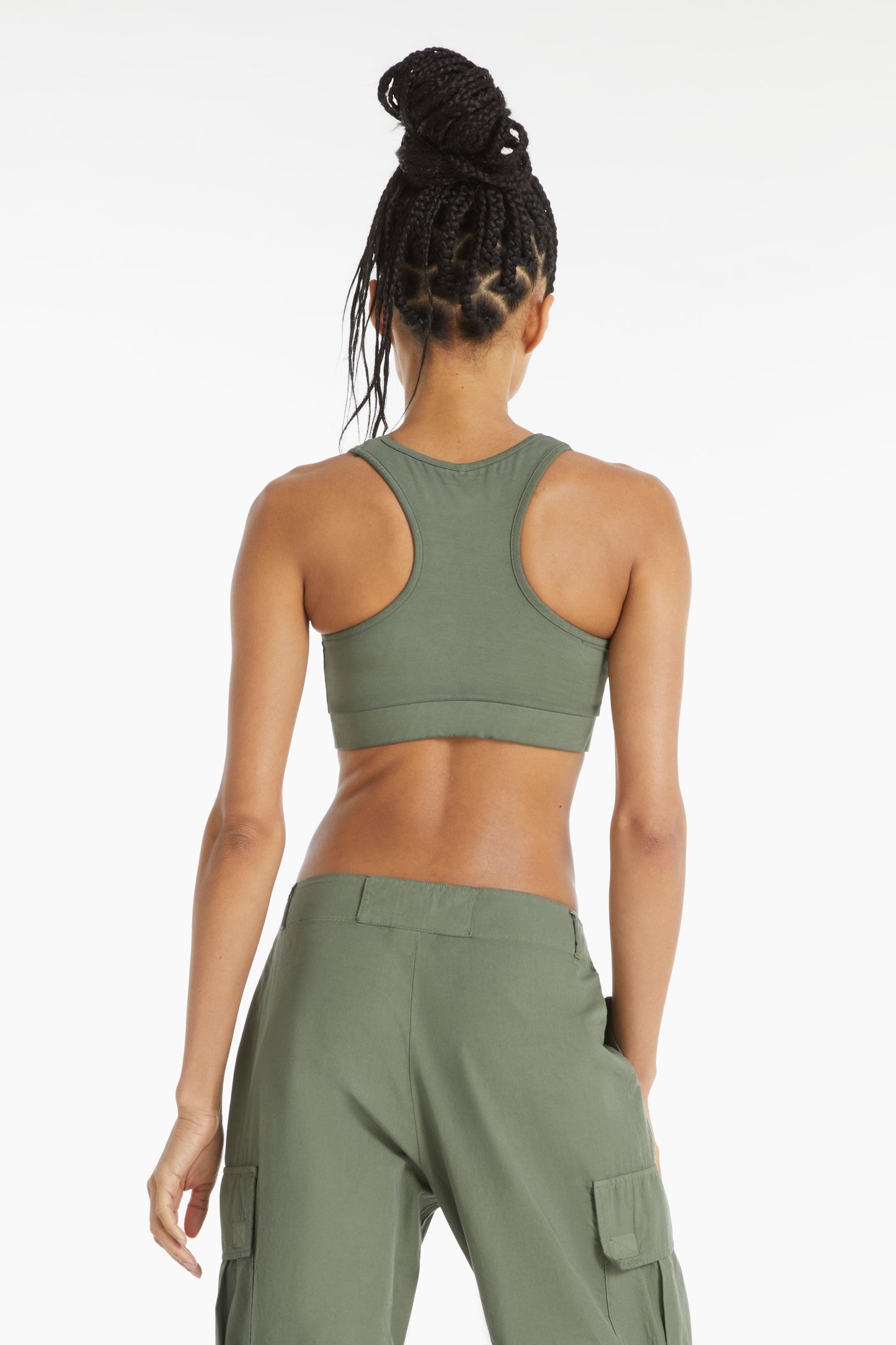 Crop Top - Military Green