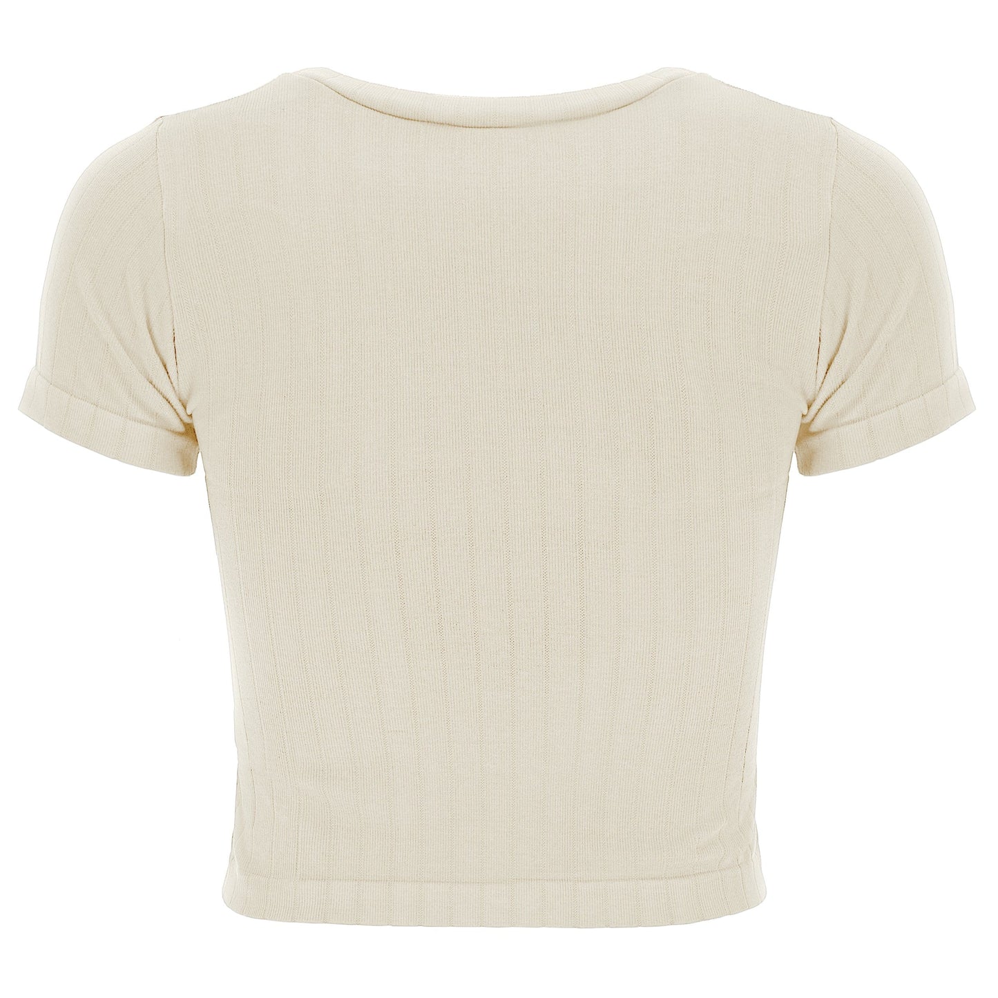 Ribbed T Shirt - Cream