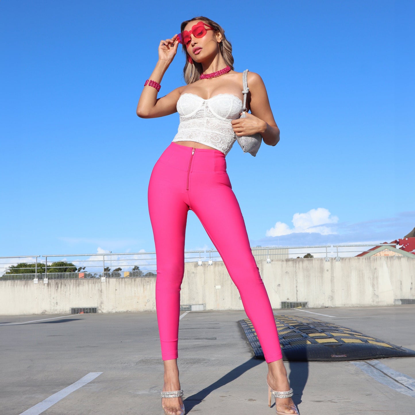 WR.UP® Diwo Pro - High Waisted - 7/8 Length - Pink Limited Edition