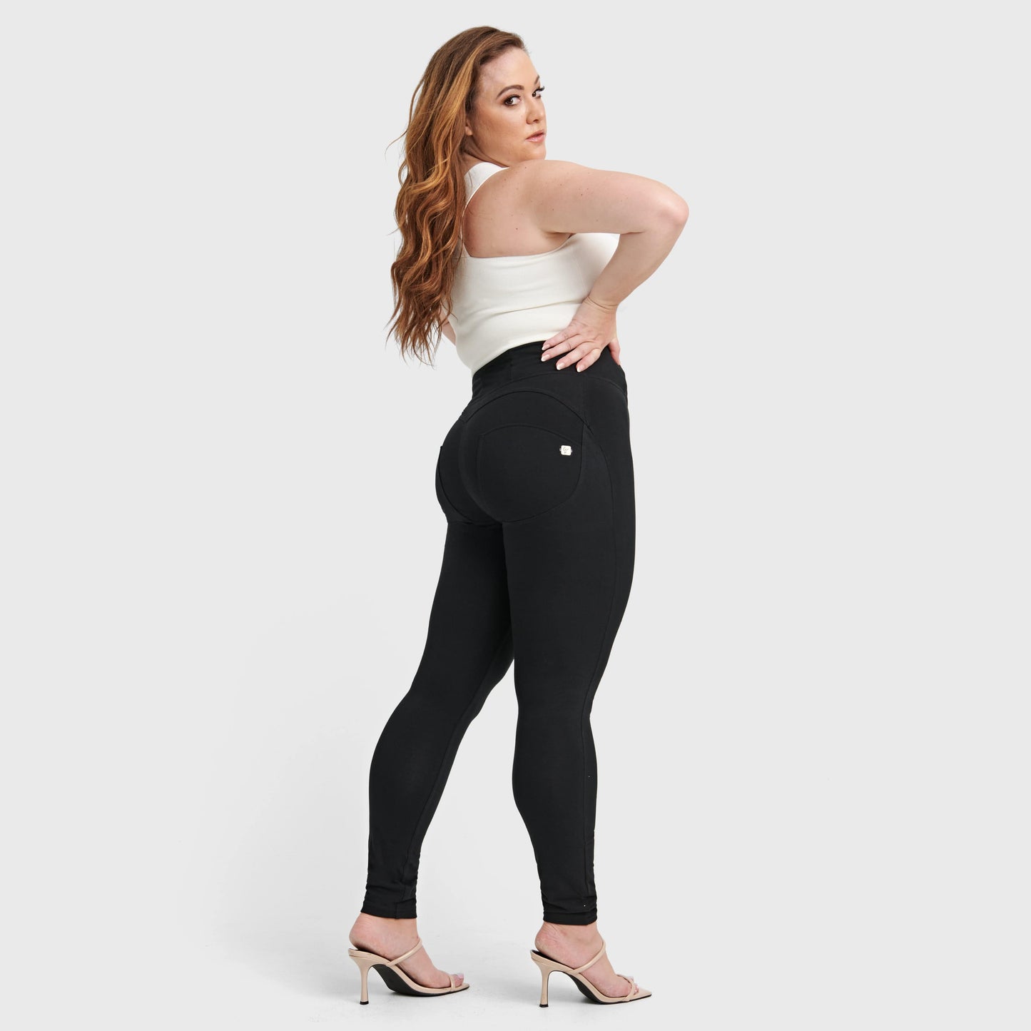 WR.UP® Curvy Fashion - Zip High Waisted - Full Length - Black