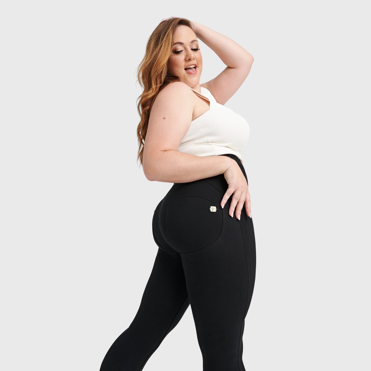 WR.UP® Curvy Fashion - Zip High Waisted - Full Length - Black