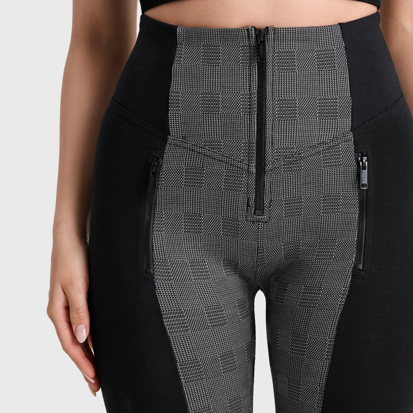 WR.UP® Mosaic Weave Fashion - Super High Waisted - Full Length - Grey