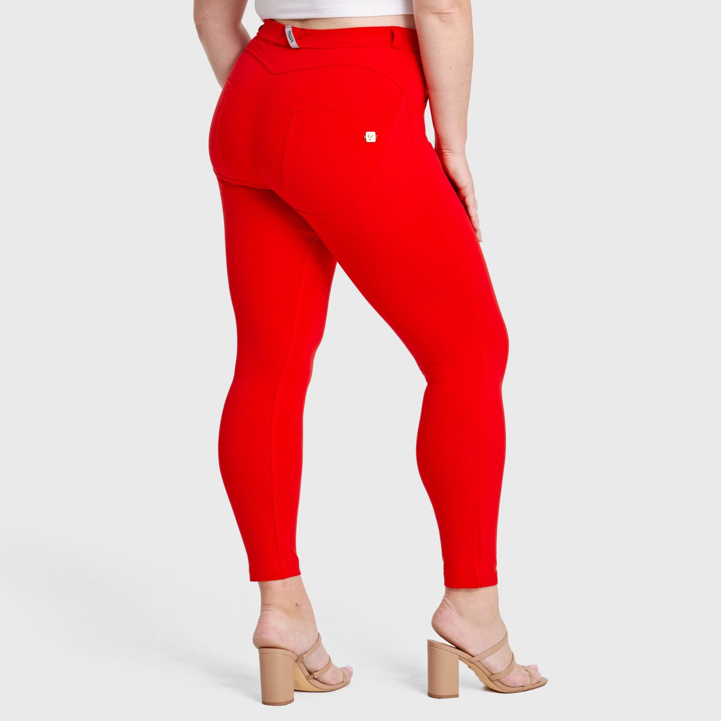 WR.UP® Curvy Fashion - High Waisted - Full Length - Red