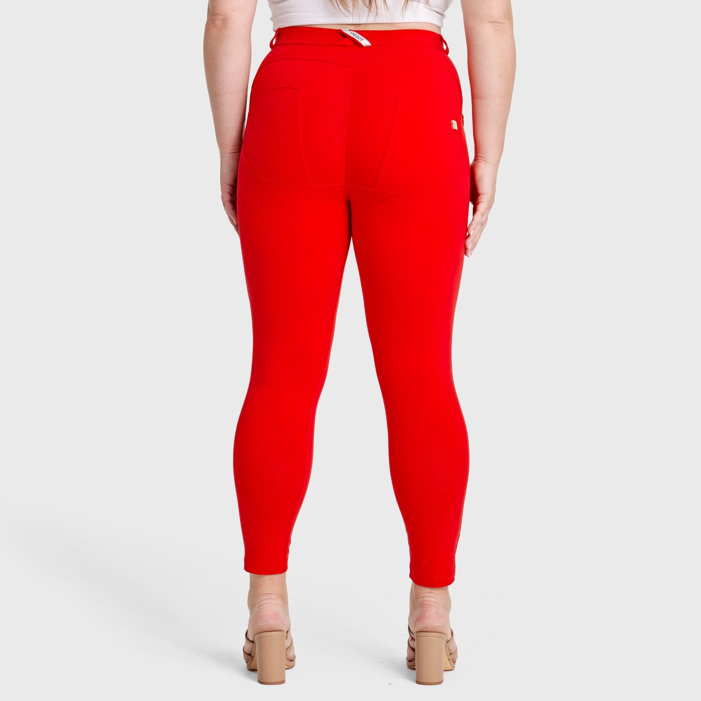 WR.UP® Curvy Fashion - High Waisted - Full Length - Red