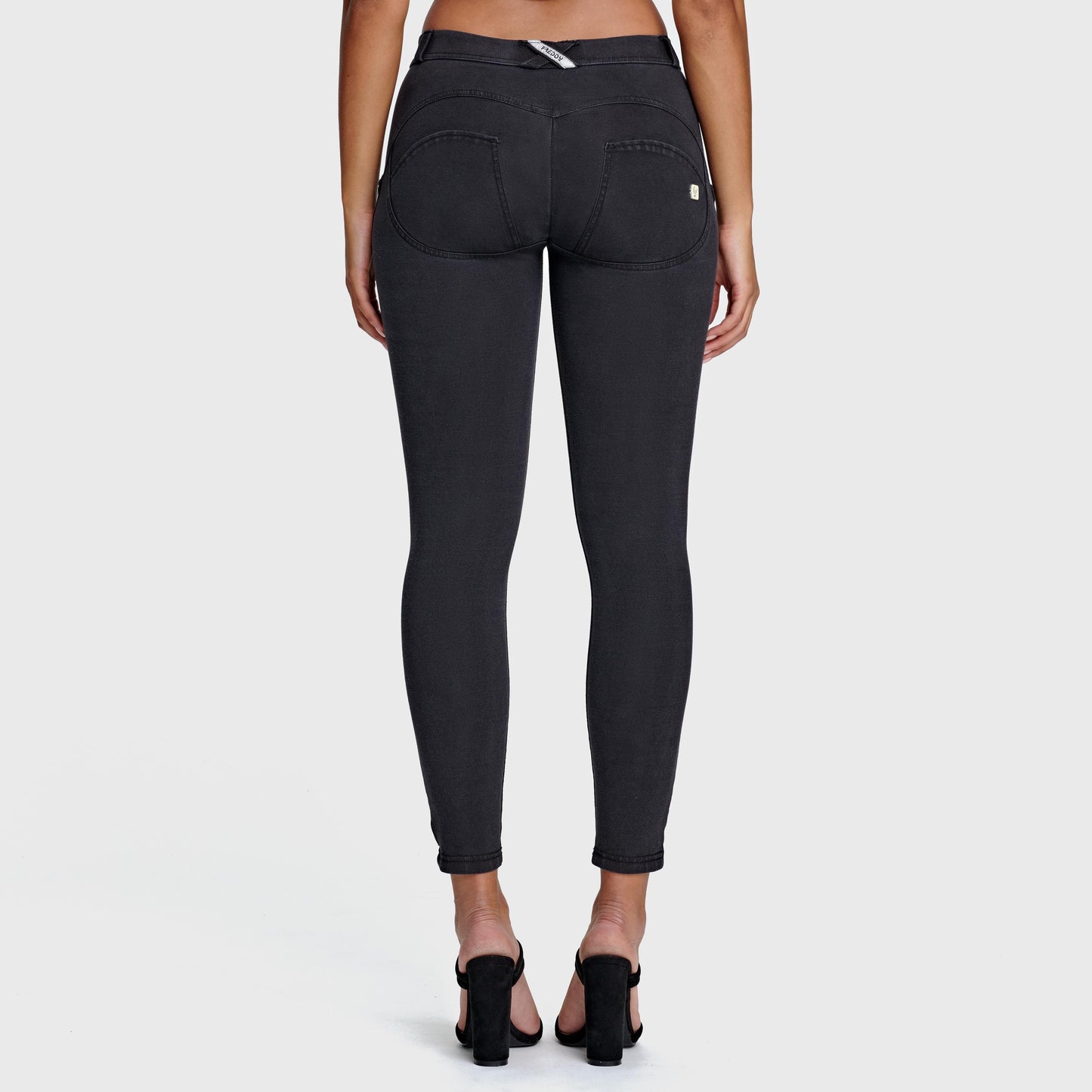 WR.UP® Denim - Mid Rise - 7/8 Length - Black + Black Stitching