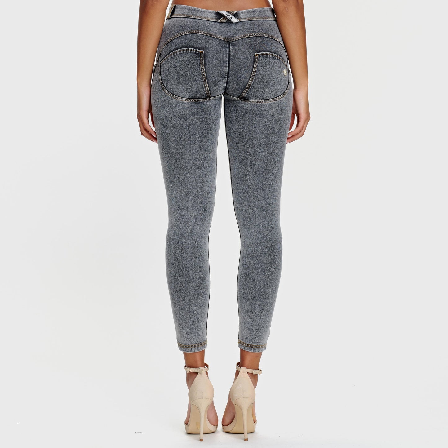 WR.UP® Denim - Mid Rise - 7/8 Length - Grey + Yellow Stitching