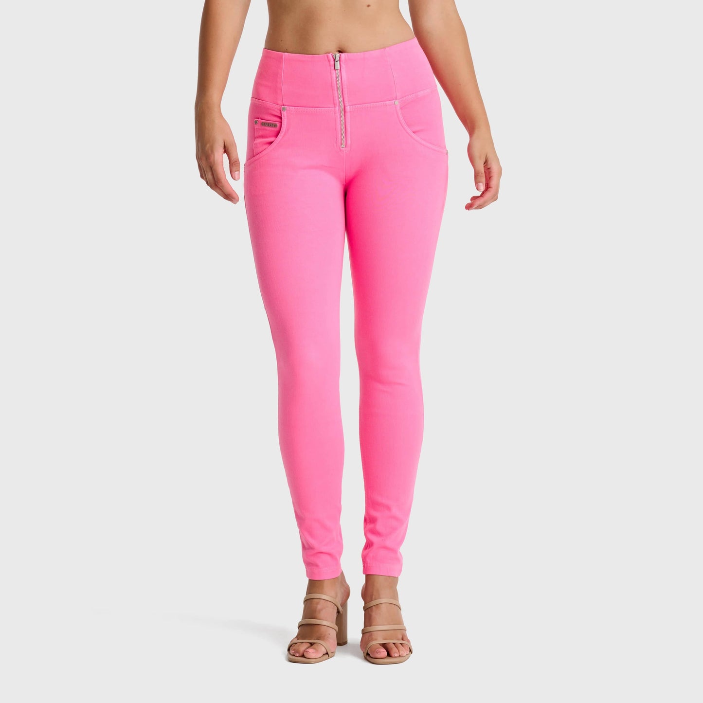 WR.UP® Snug Jeans - High Waisted - Full Length - Candy Pink