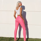 WR.UP® جلد صناعي - خصر مرتفع - طول كامل - وردي فاتح