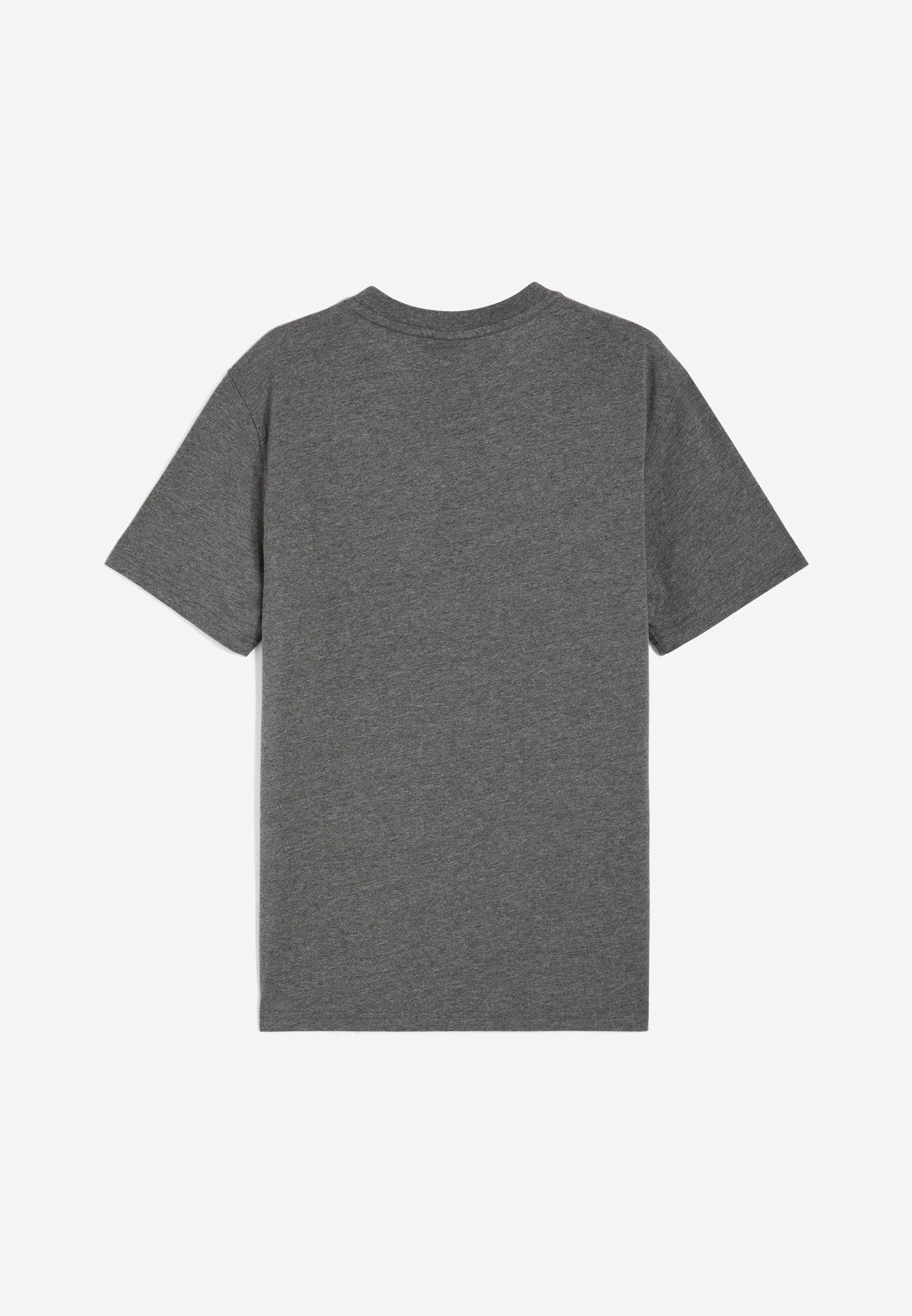 Men's Cotton T Shirt - Dark Melange Grey