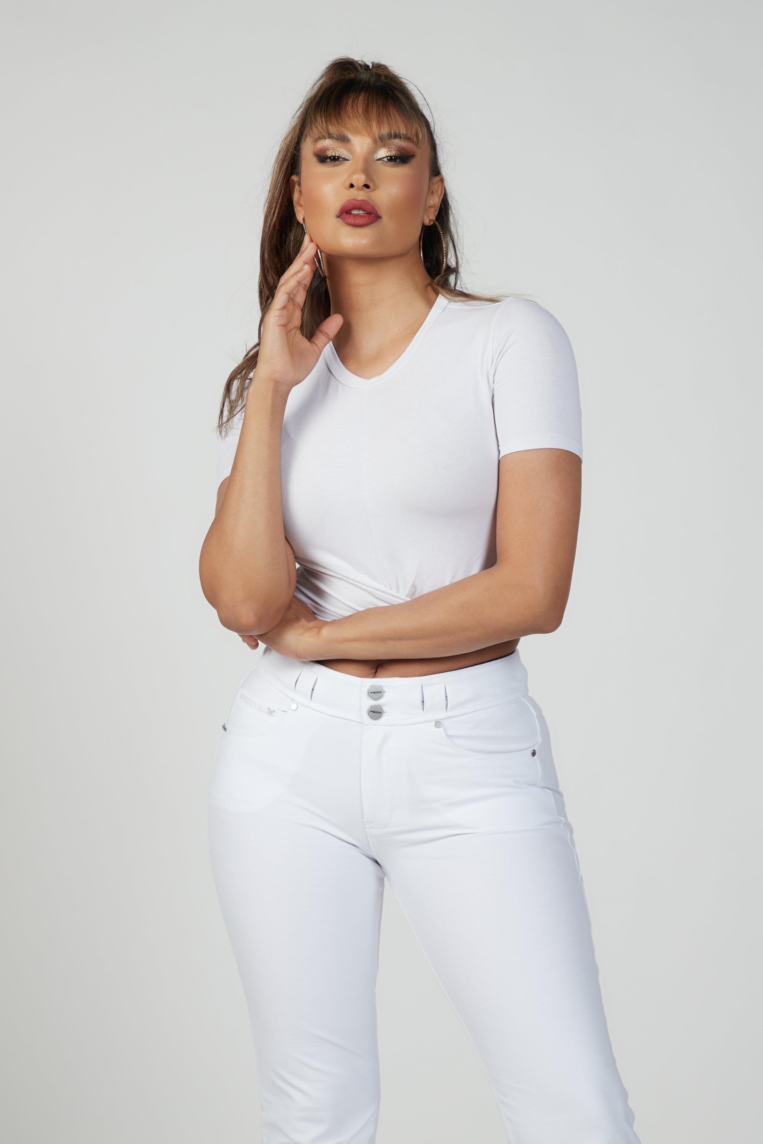 N.O.W® Denim - High Waisted - Kick Flare - White