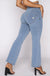 WR.UP® Denim - High Waisted - Kick Flare - Light Blue + Yellow Stitching