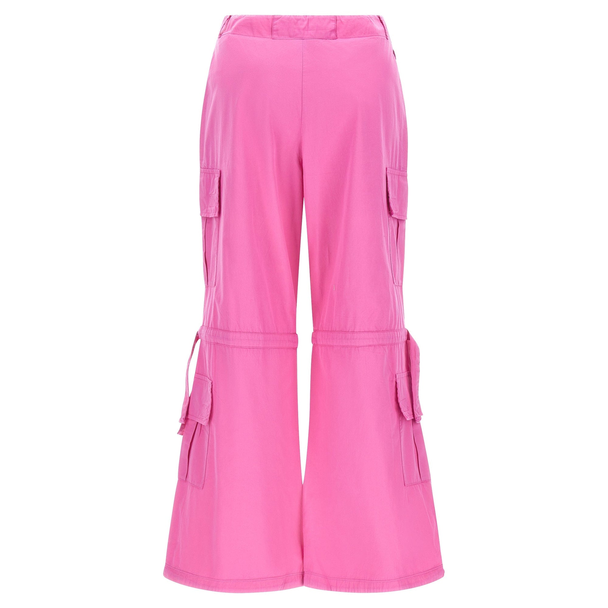 Cargo Pants - High Waisted - Full Length - Pink