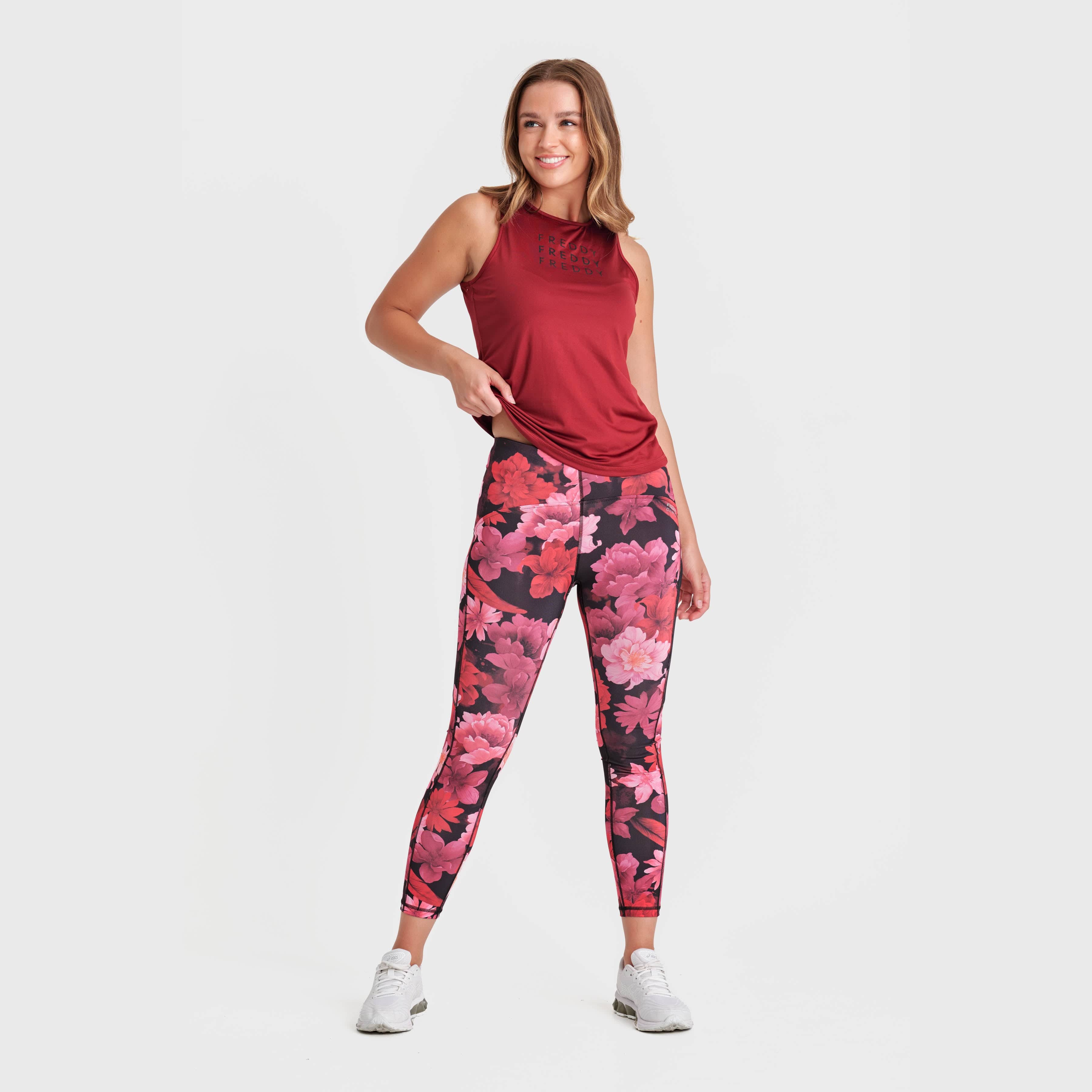 تيشيرت رياضي بدون أكمام - بوردو