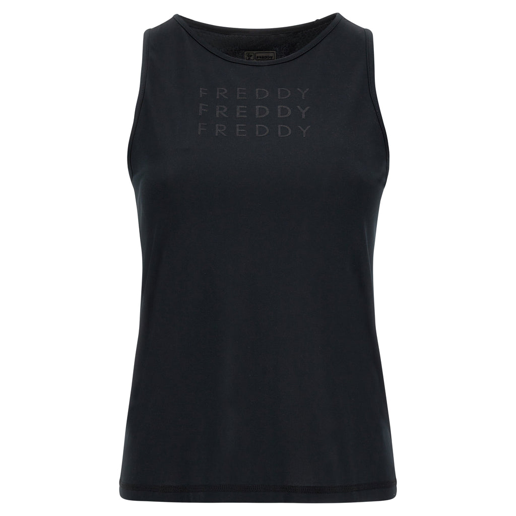 تيشيرت رياضي بدون أكمام - أسود