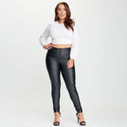 WR.UP® جلد صناعي - خصر مرتفع - طول كامل - أسود