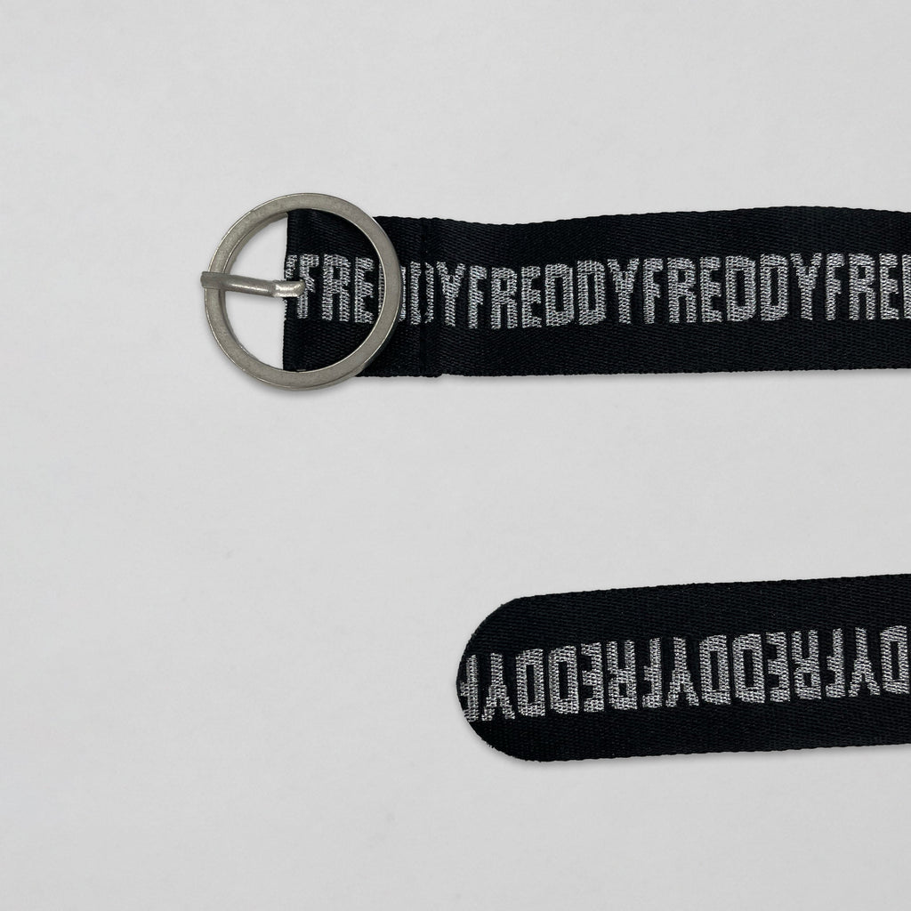 حزام فريدي من القماش - أسود 