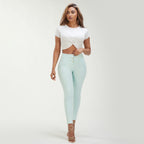 بنطال WR.UP® Drill إصدار محدود - خصر مرتفع - طول 7/8 - أخضر نعناعي