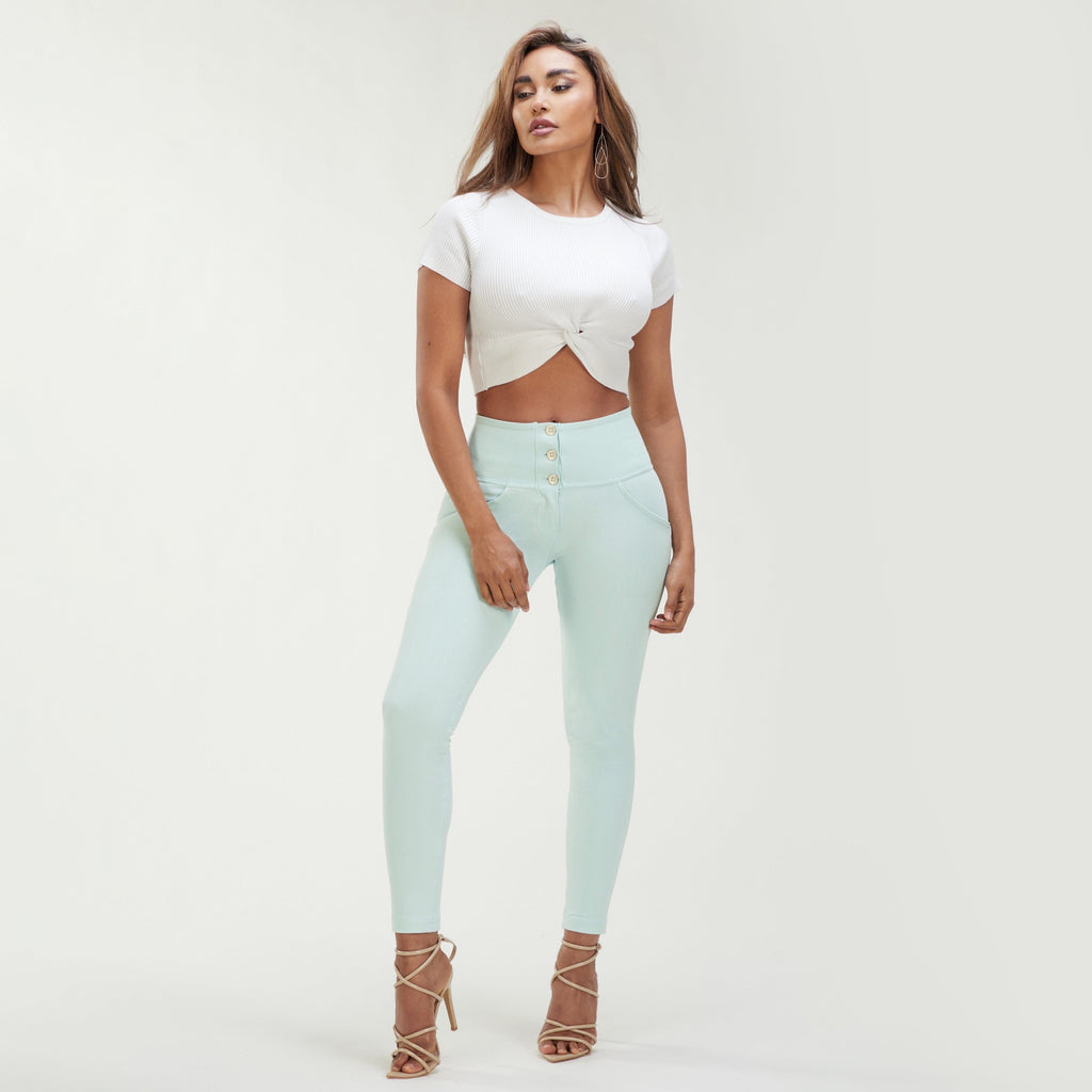 بنطال WR.UP® Drill إصدار محدود - خصر مرتفع - طول 7/8 - أخضر نعناعي