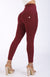 WR.UP® Fashion - High Waisted - 7/8 Length - Burgundy