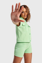 سترة باستيل - أخضر 