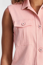 صدرية باستيل - وردي 