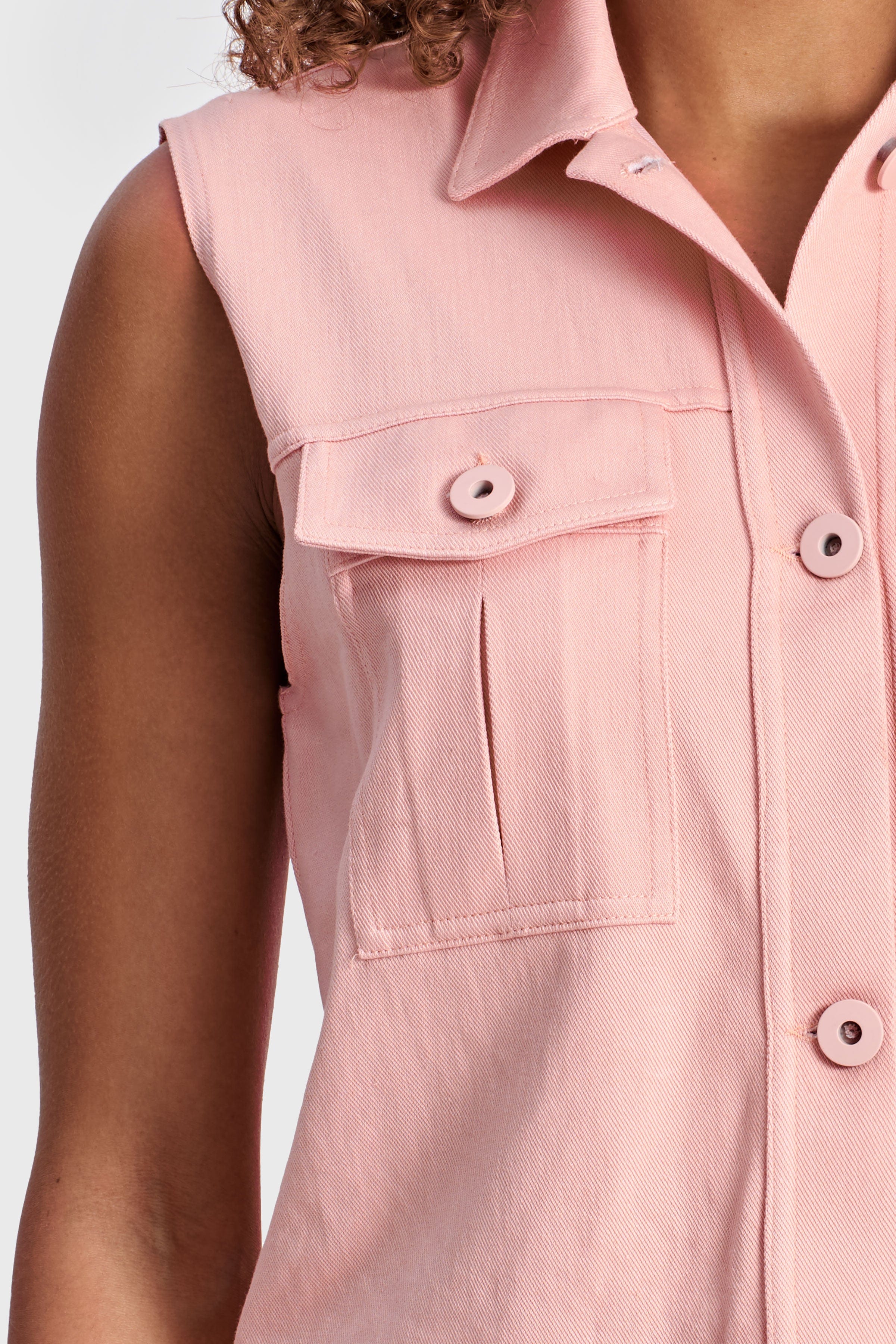 صدرية باستيل - وردي 