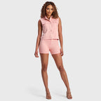 صدرية باستيل - وردي 