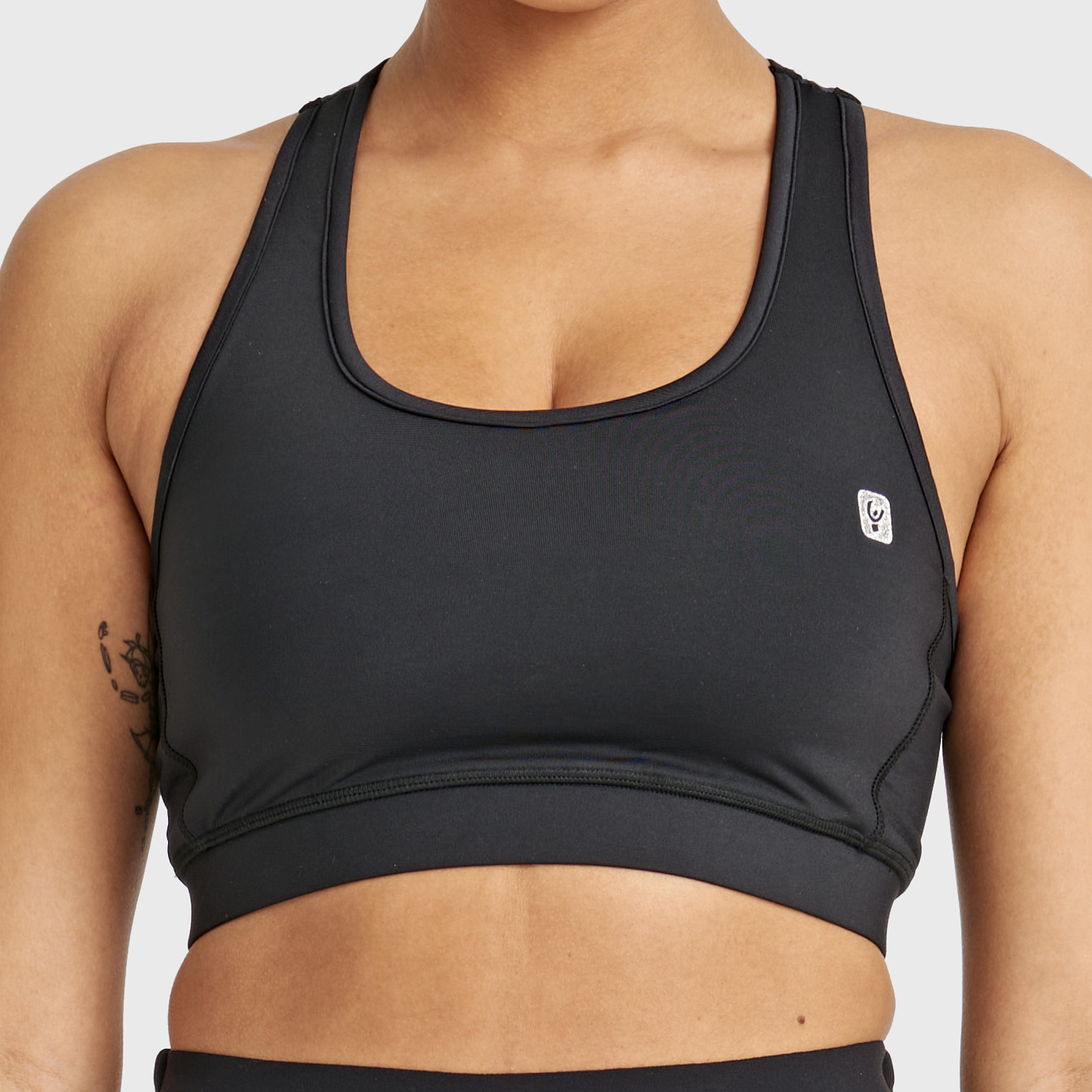 Sports Bra Animalier Print Back - Black