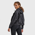 جاكيت رياضي بطبعة فريدي - أسود