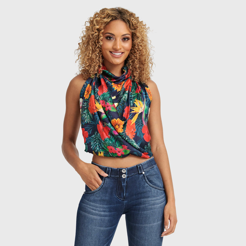 وشاح متعدد الاستخدامات - أحمر مزهر