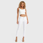 قميص داخلي قطني مضلع - أبيض