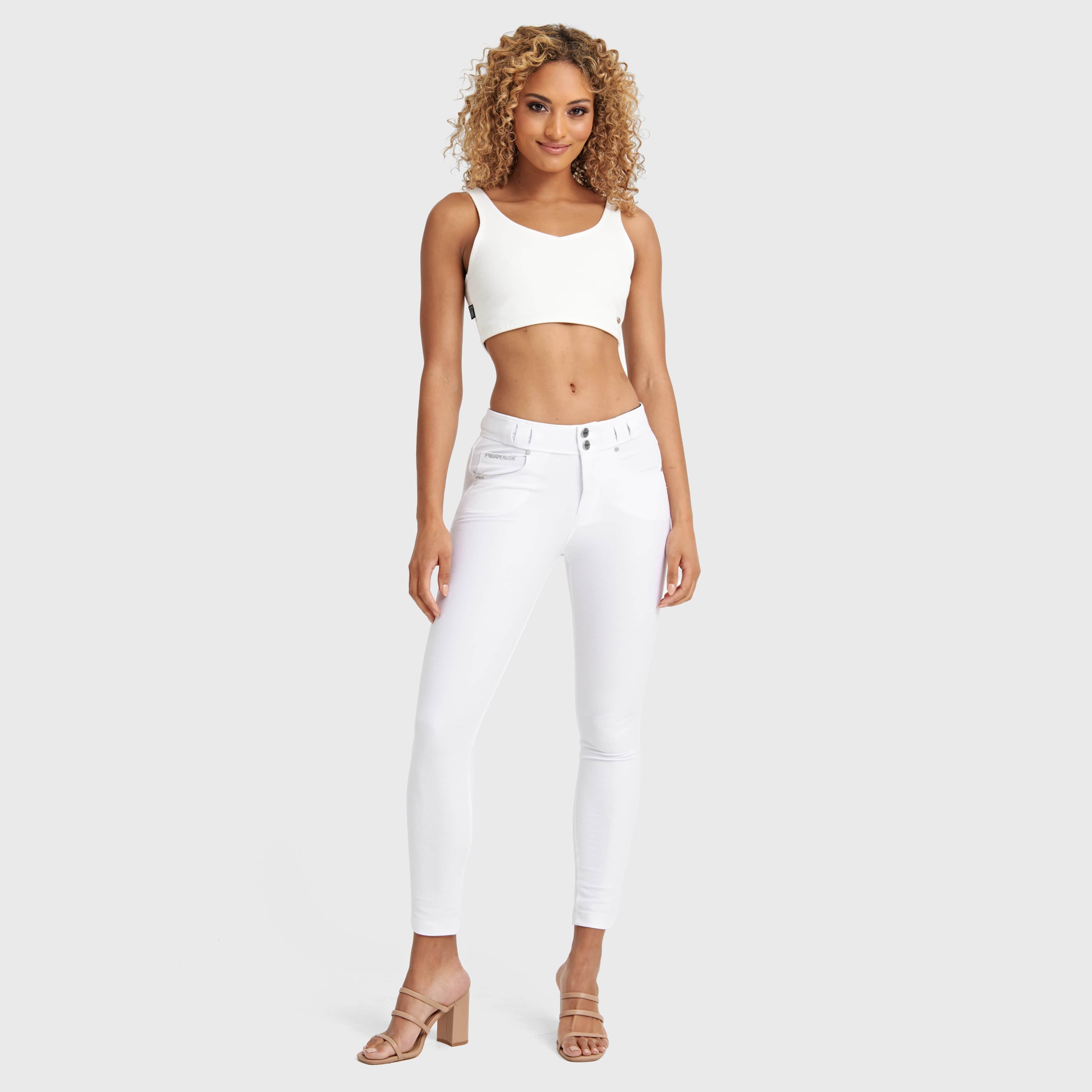 Cropped Tank Top - White