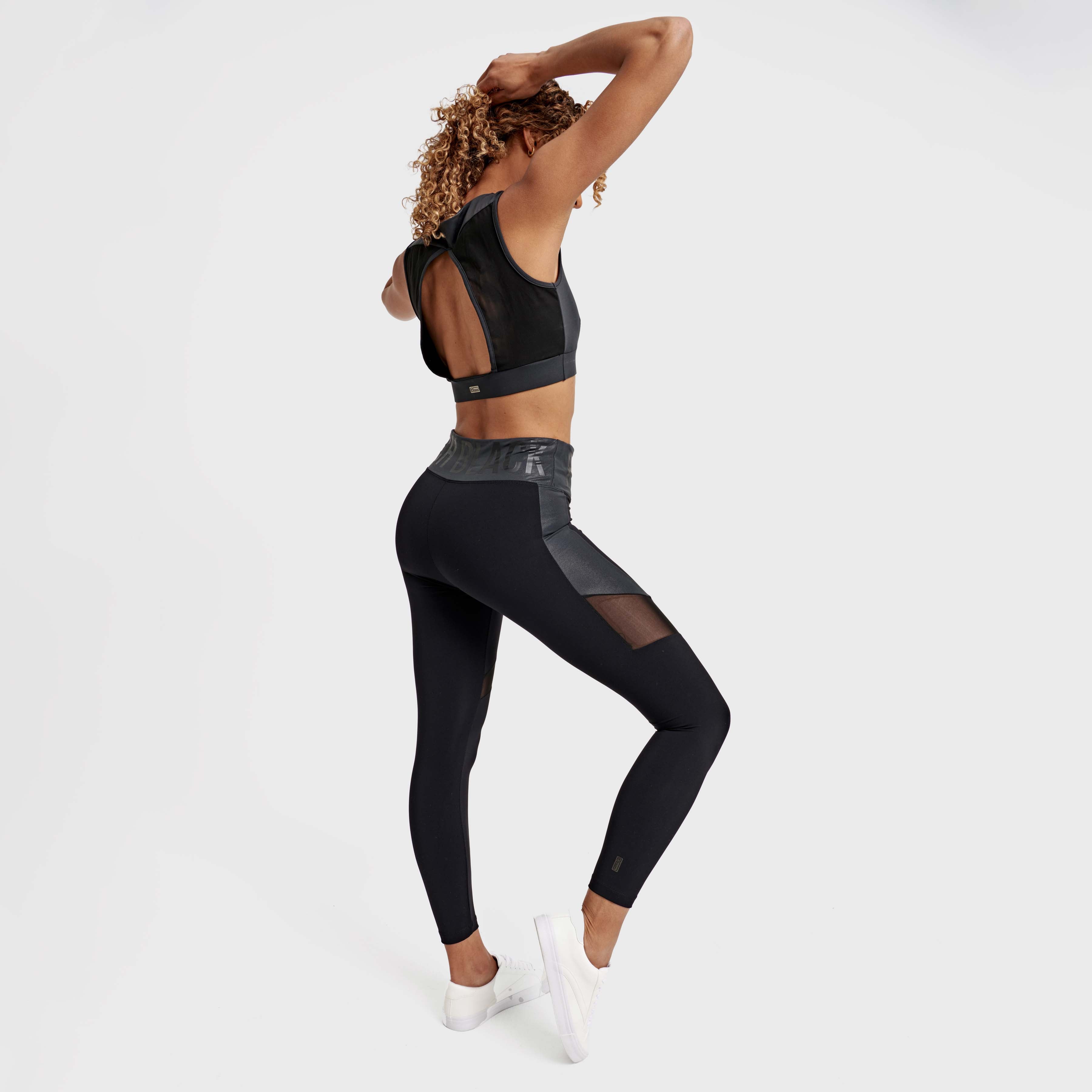 سوبرفيت ديوو برو - خصر مرتفع - طول 7/8 - أسود 