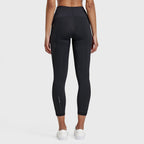 تيشيرت سوبر فيت ديوو بجيوب - خصر مرتفع - طول 7/8 - أسود 