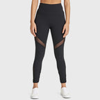 شورت رياضي سوبرفيت ديو برو بتفاصيل شبكية - خصر مرتفع - طول 7/8 - أسود 