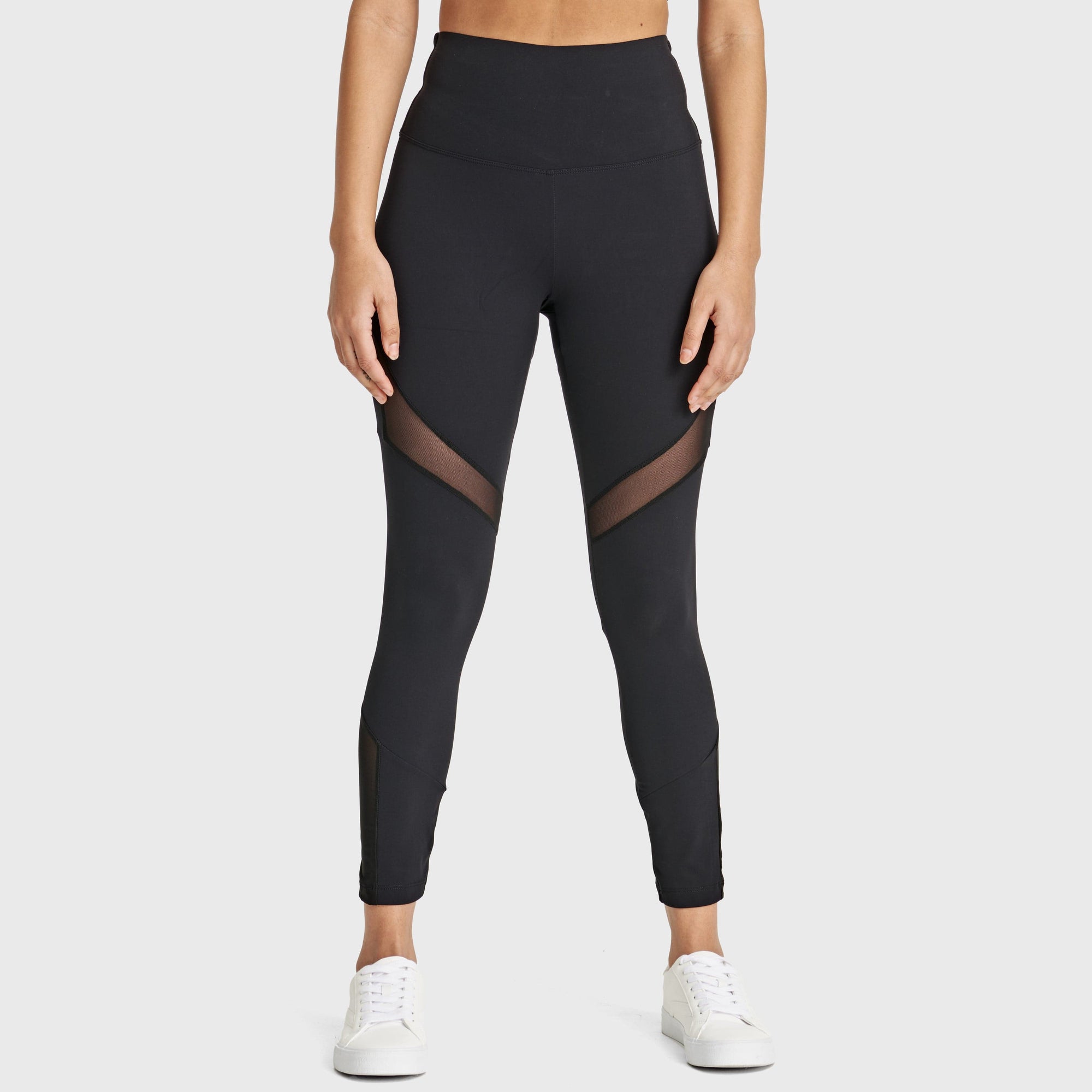 Superfit Diwo Pro With Mesh Detailing - High Waisted - 7/8 Length - Black