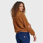 جاكيت من الفرو الصناعي - بني تيدي