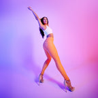 WR.UP® جلد صناعي - خصر مرتفع - طول كامل - برتقالي غروب الشمس