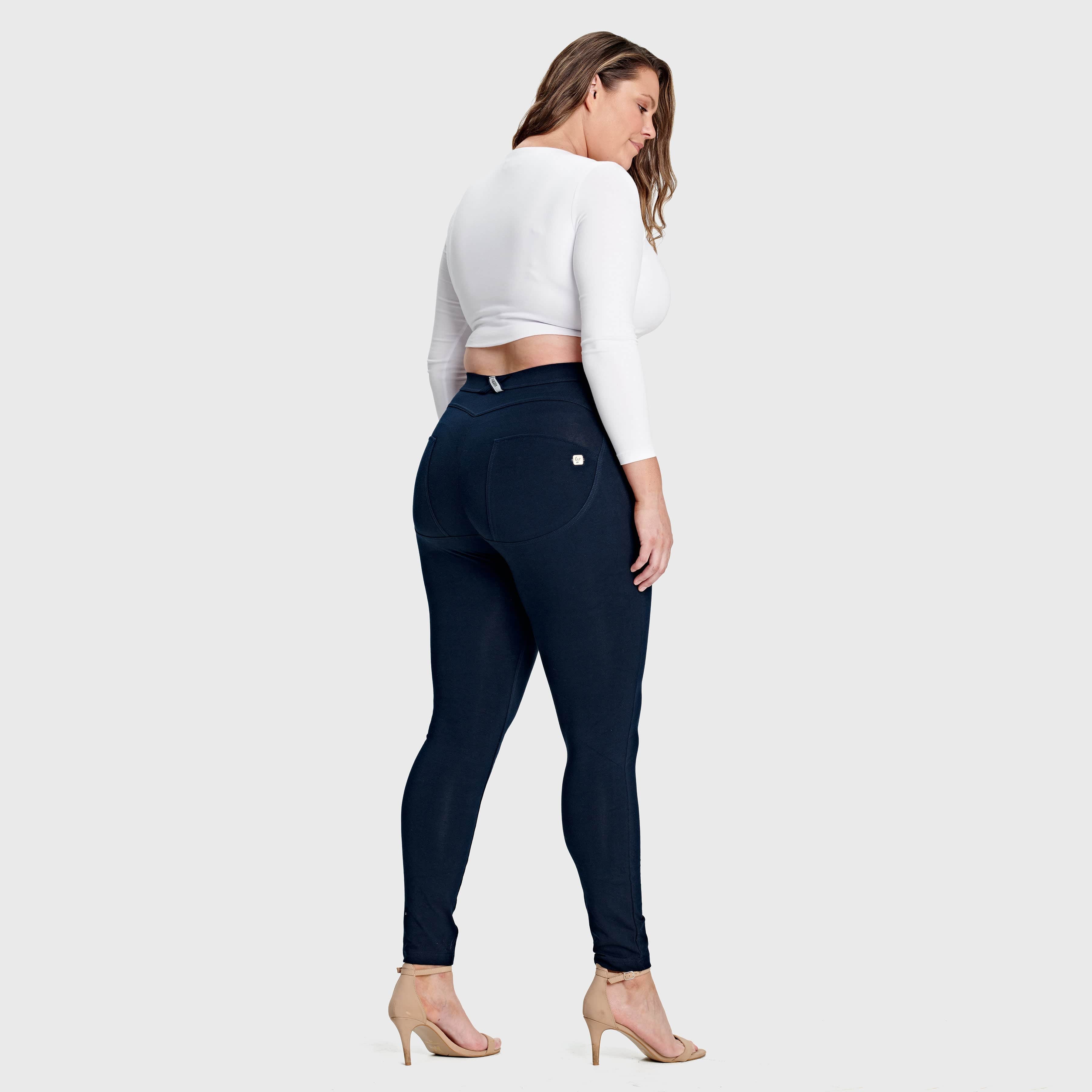 WR.UP® Curvy Fashion - High Waisted - Full Length - Navy Blue