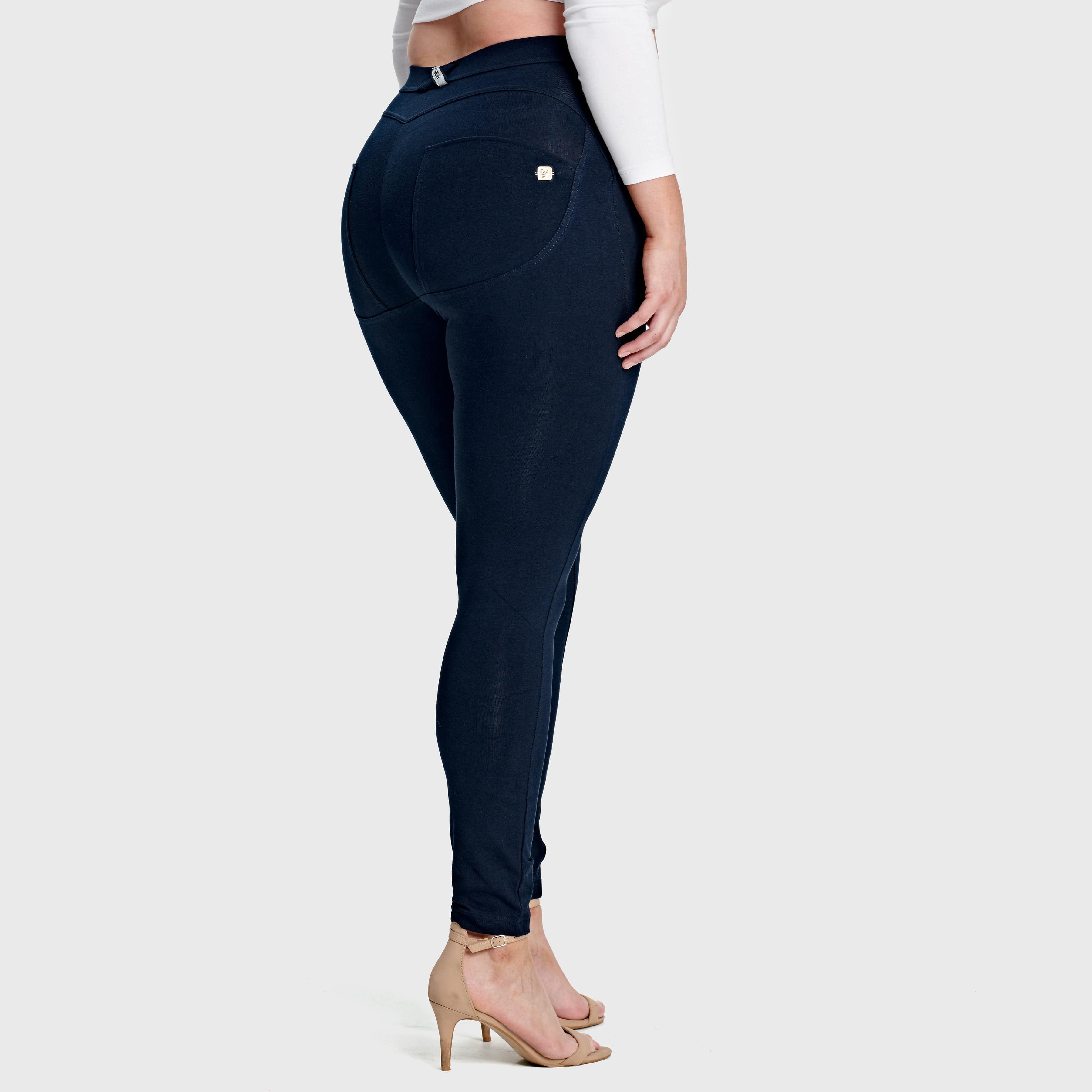 WR.UP® Curvy Fashion - High Waisted - Full Length - Navy Blue