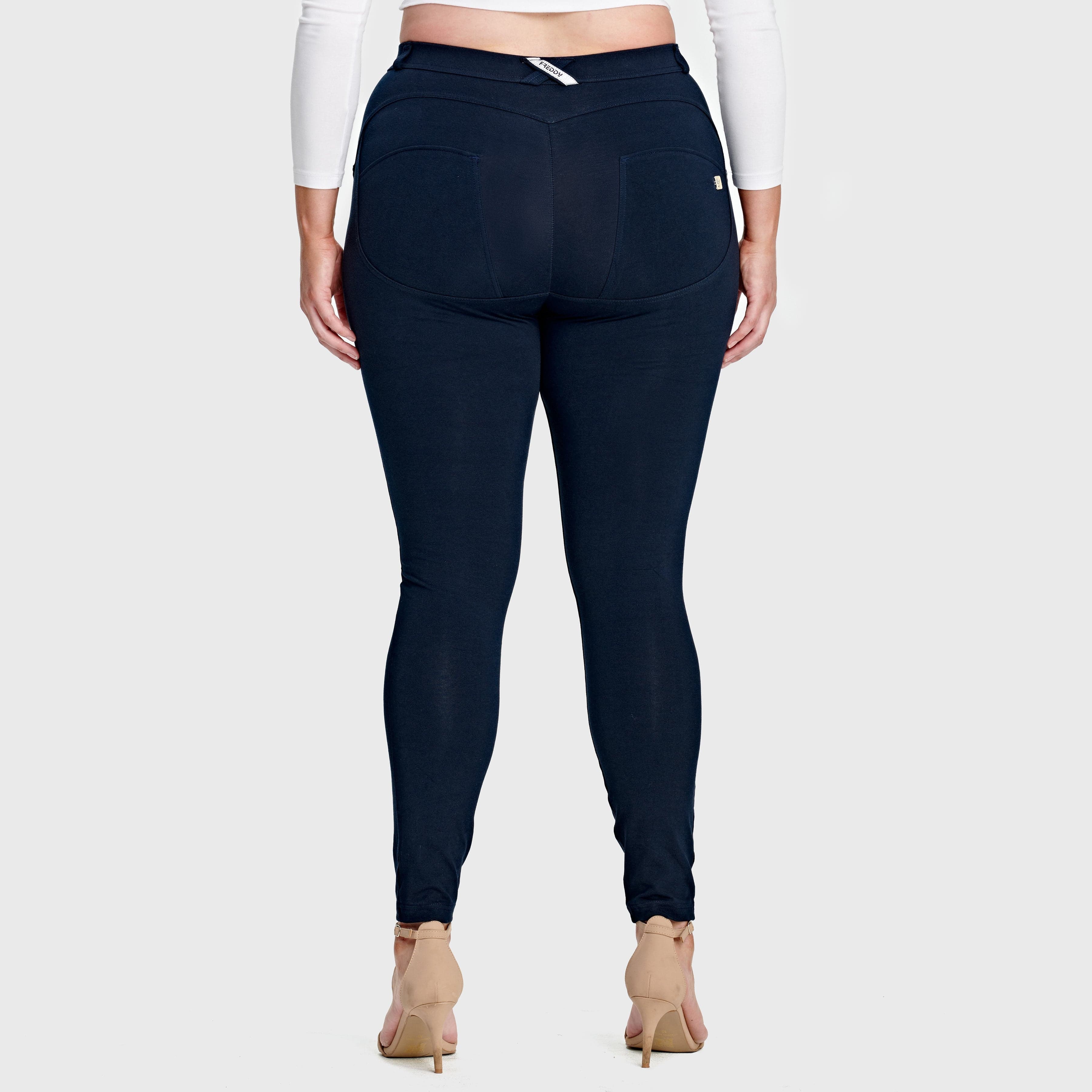 WR.UP® Curvy Fashion - High Waisted - Full Length - Navy Blue