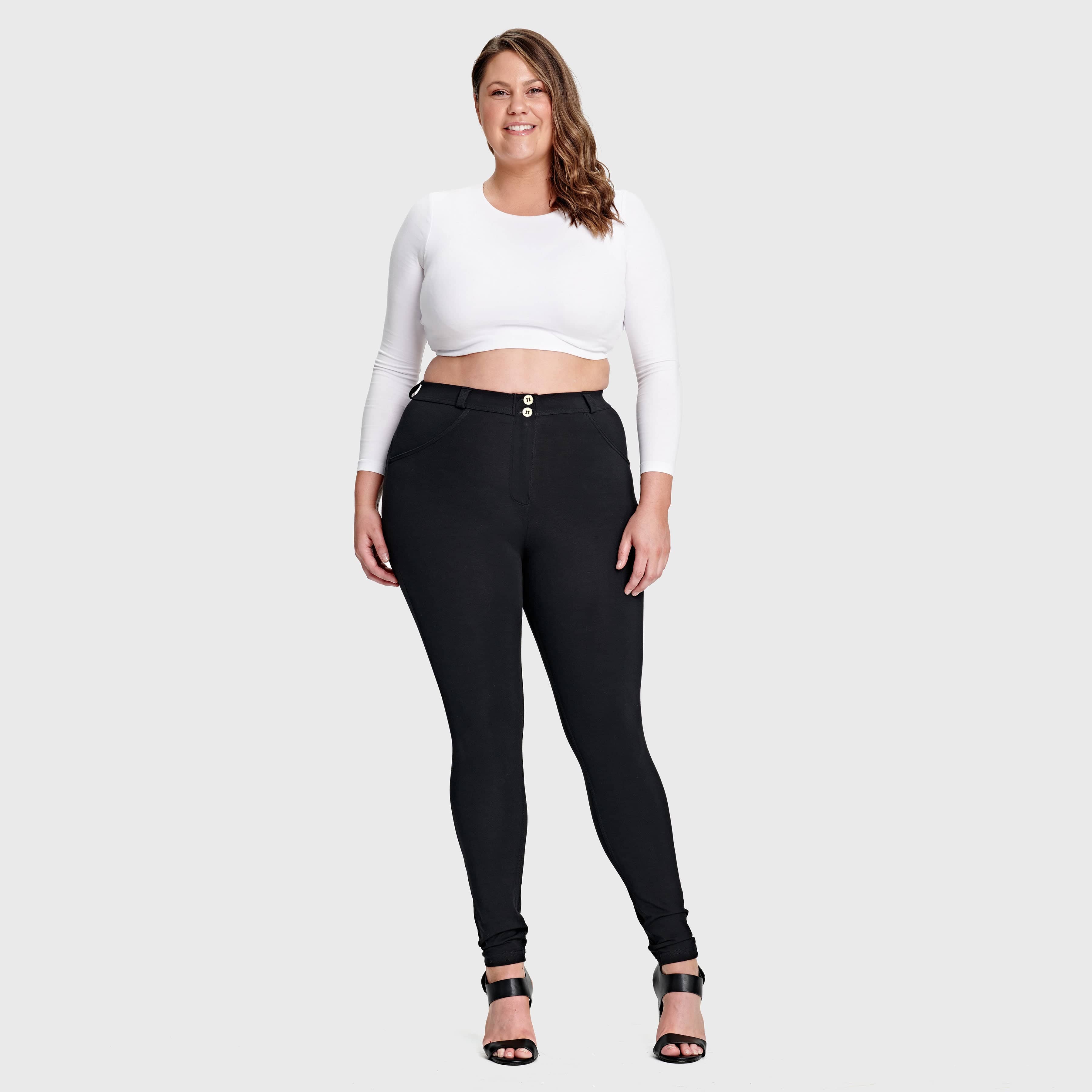 WR.UP® Curvy Fashion - High Waisted - Full Length - Black