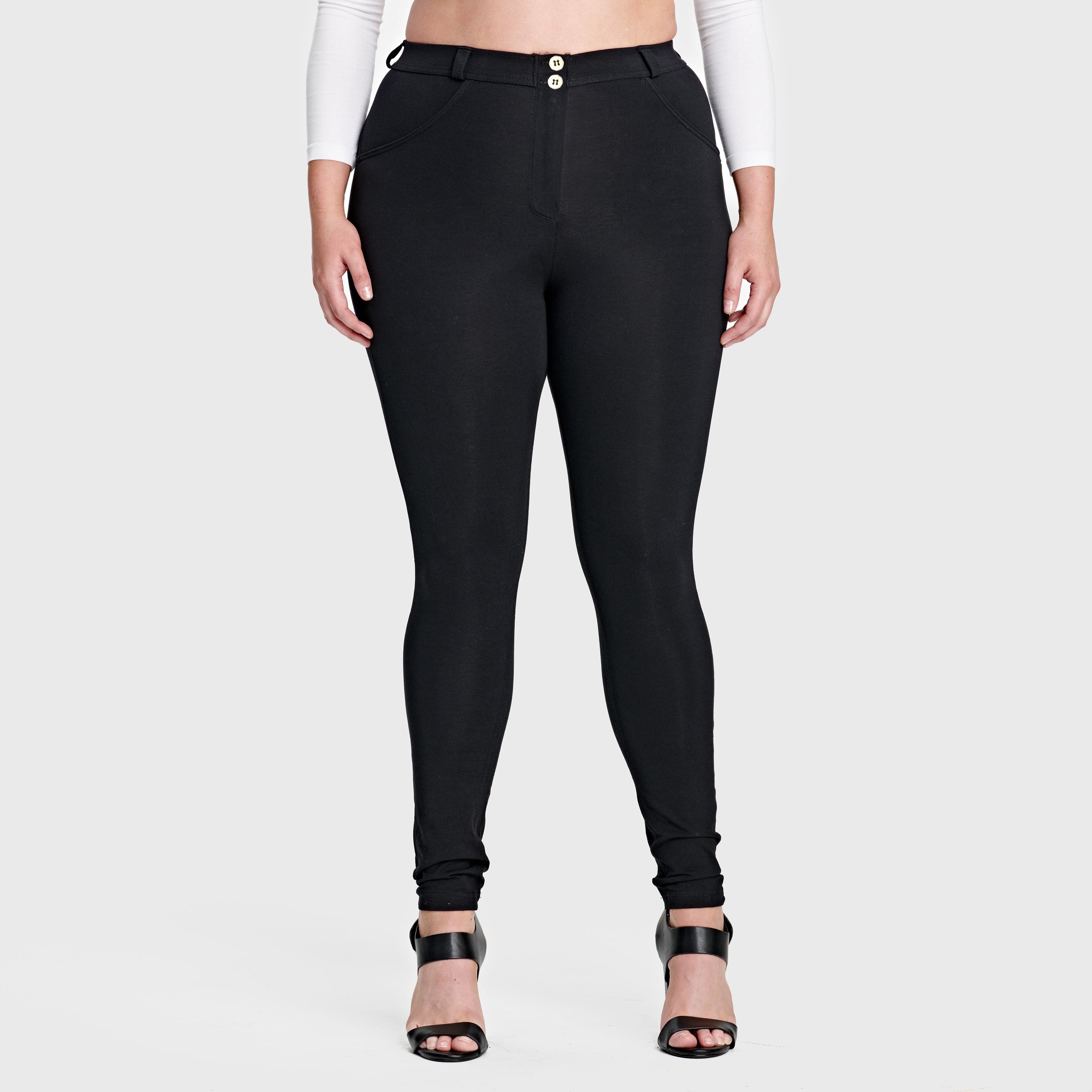 WR.UP® أزياء أنيقة للمقاسات الكبيرة - خصر عالٍ - طول كامل - أسود