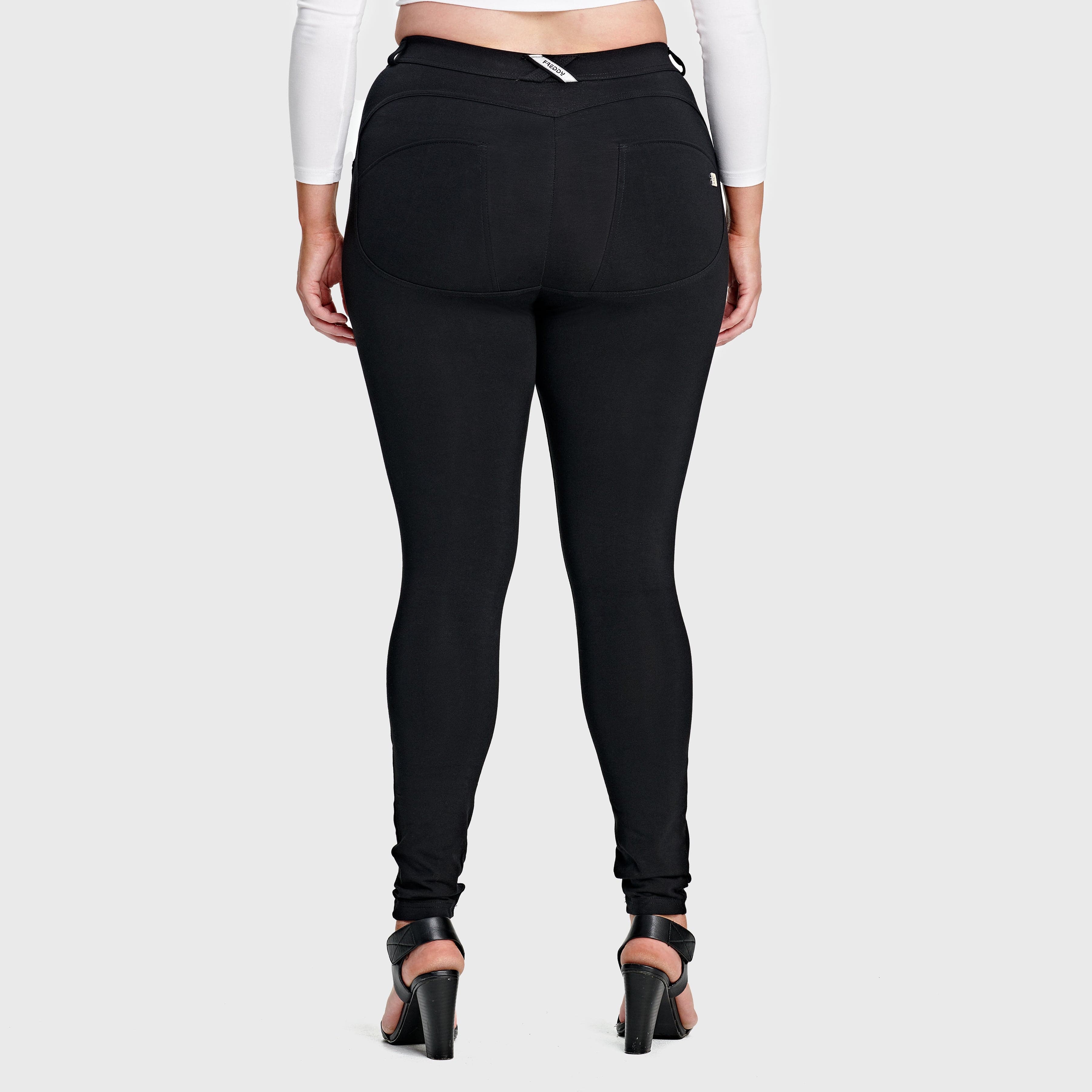 WR.UP® أزياء أنيقة للمقاسات الكبيرة - خصر عالٍ - طول كامل - أسود