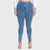 WR.UP® Curvy Denim - High Waisted - Full Length - Light Blue + Yellow Stitching